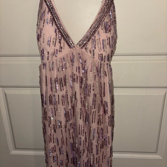 Free People Pink Sequin Dress - Picture 1 of 3